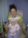 Bunny-eared baby