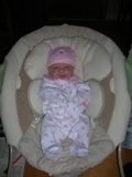 Bunny in a bouncer