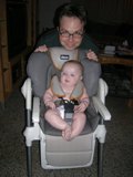 High chair antics