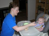 Mommy feeds me